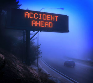 Digital Sign That Reads Accident Ahead | AICA Jonesboro